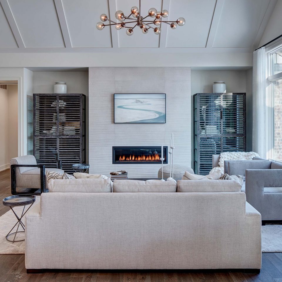 Hm Homes Birmingham Michigan Custom Interior Fireplace Square